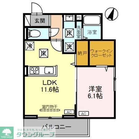 ノーブルパレス上木崎の物件間取画像